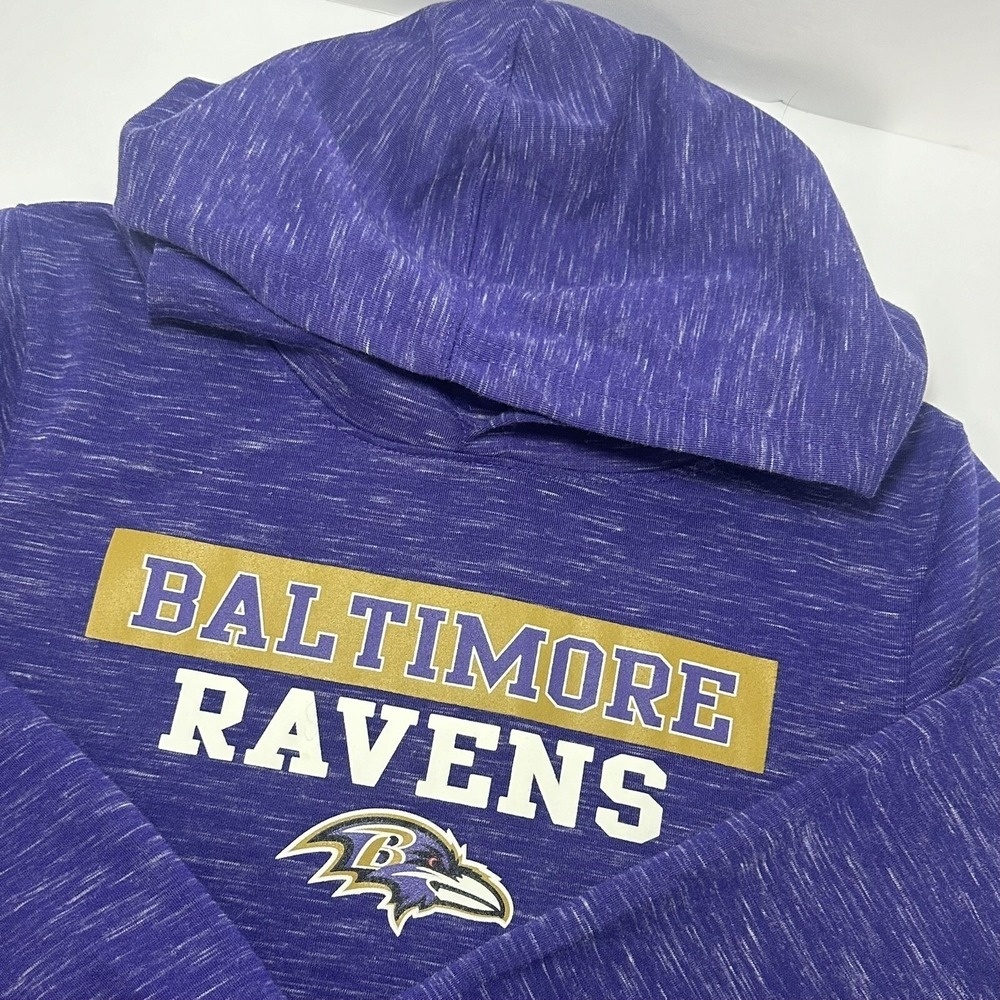 Baltimore Ravens Youth 2XL 18 Purple NFL Team Apparel Hoodie Long Sleeve‎ XX L